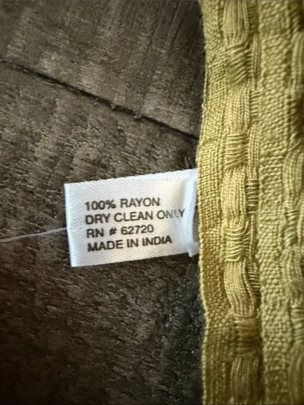 Olive Green Woven Fringe Wrap Scarf